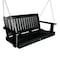 Highwood Usa Lehigh Porch Swing 4ft Outdoor Furniture for Patio, Backyard, Garden AD-PORL2-BKE - alternate 1